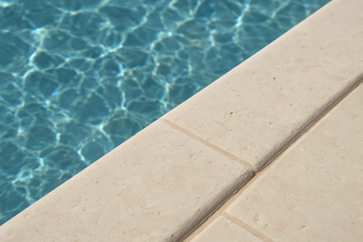 Lueders limestone pool coping