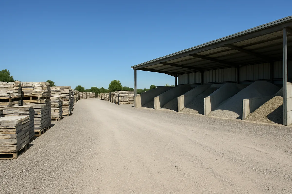 Wide view of the yard